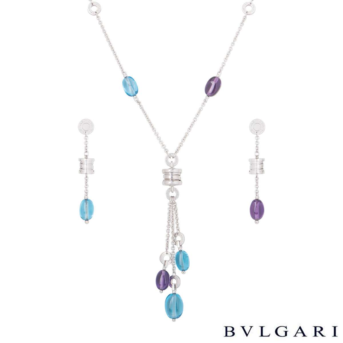 bvlgari necklace amethyst